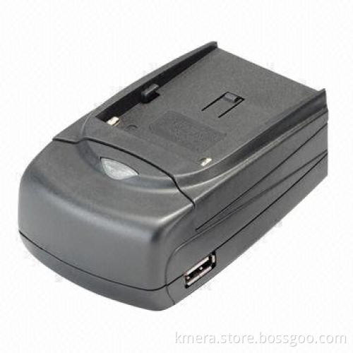 Digital Camera Battery Charger for Canon NB10L Batteries, with 800mA DC Output and USB Output